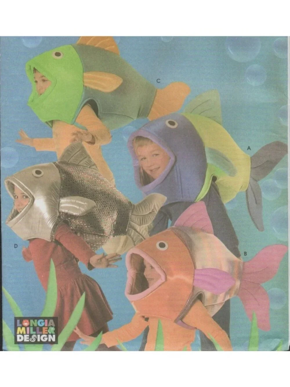 Simplicity 4926 Kids Fish Costume Pattern Childs One Size Uncut Longia Miller
